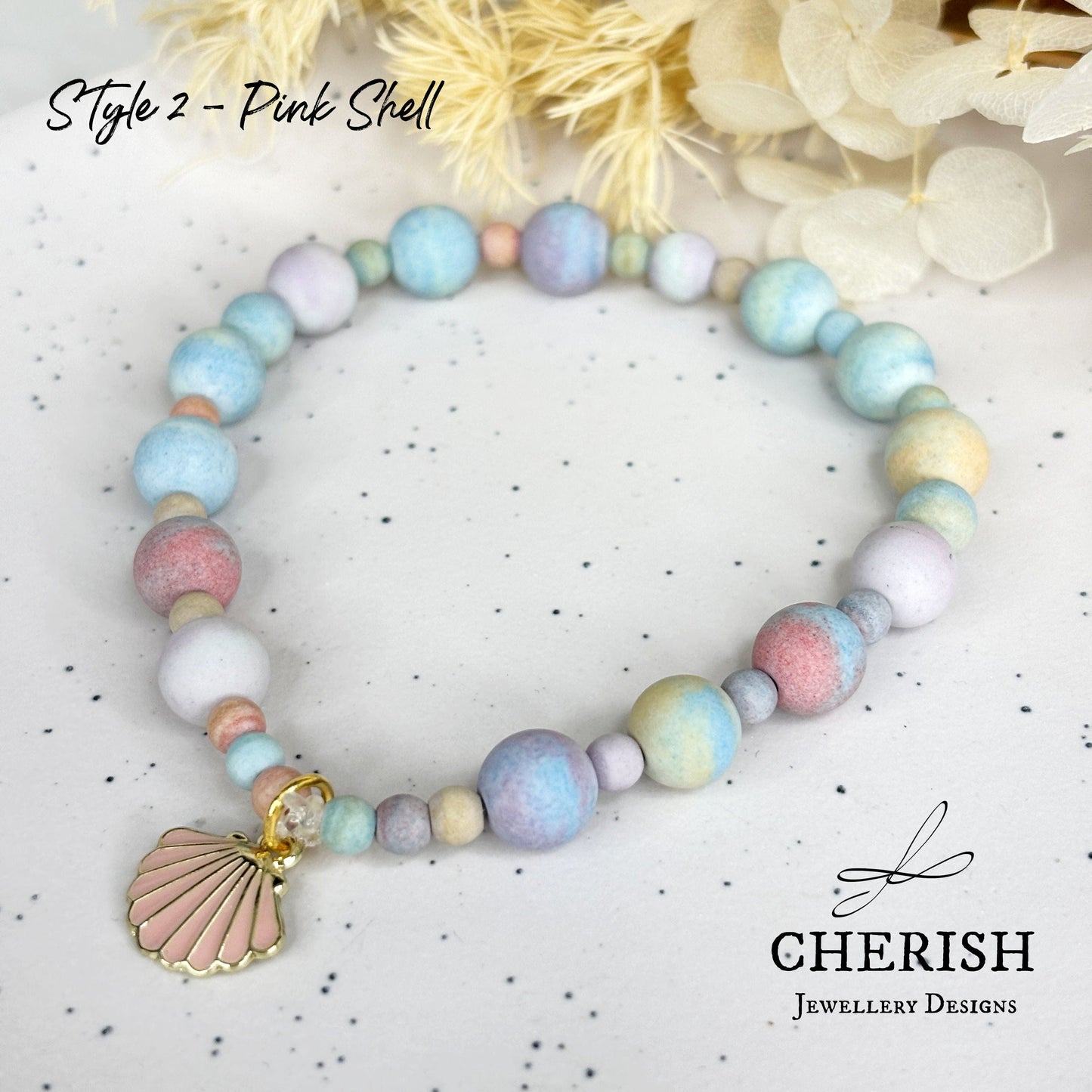 Anastasia - Enamel Shell Bracelet