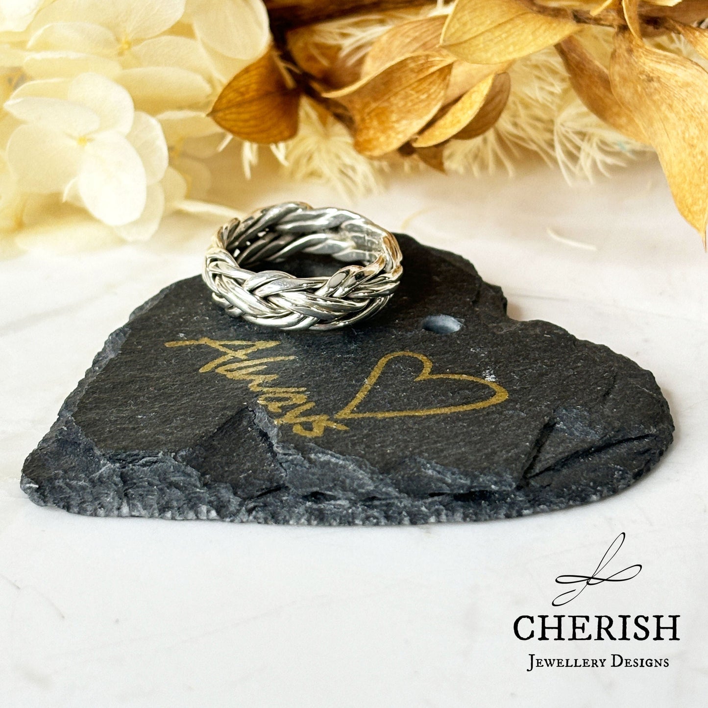 Braided Band Sterling Silver Ring