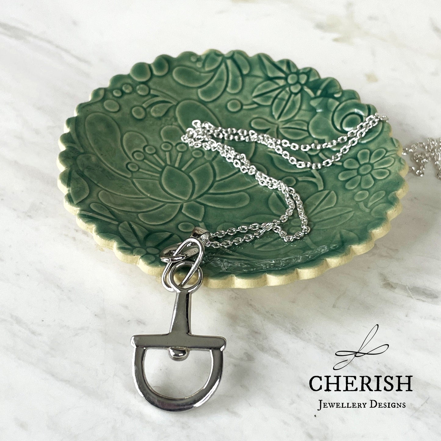 Sterling Silver Stirrup Pendant