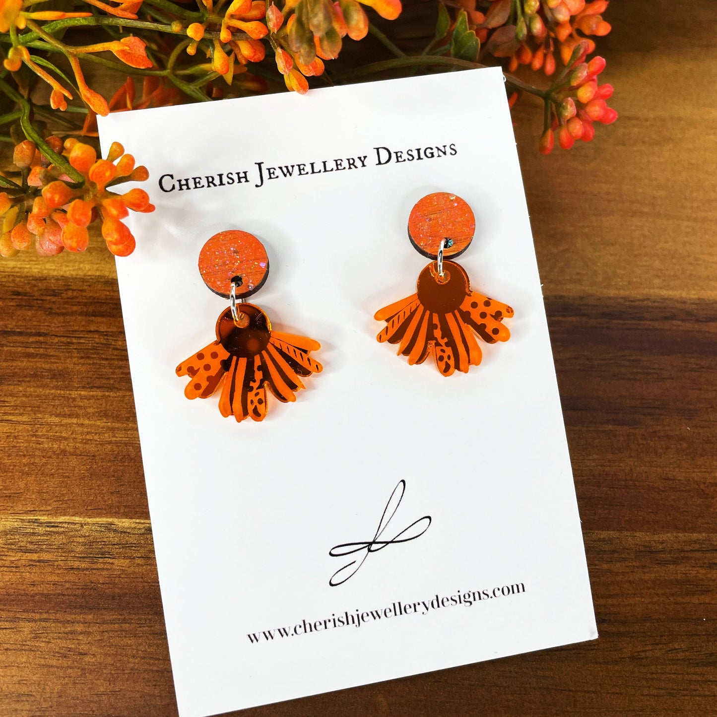 Mini Sunflower Stud Drops