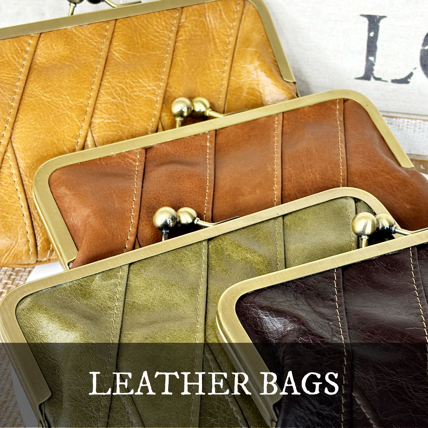 Leather Clutches and Bags
