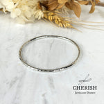 3mm Hammered Round Bangles