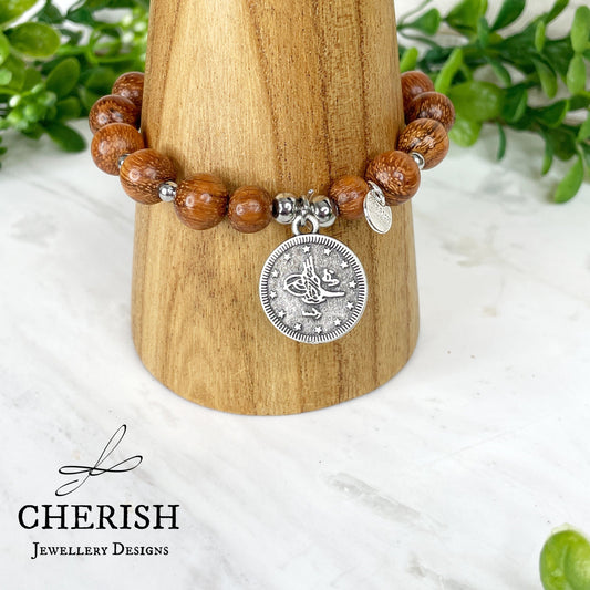 Alara Timber and Silver Bracelet