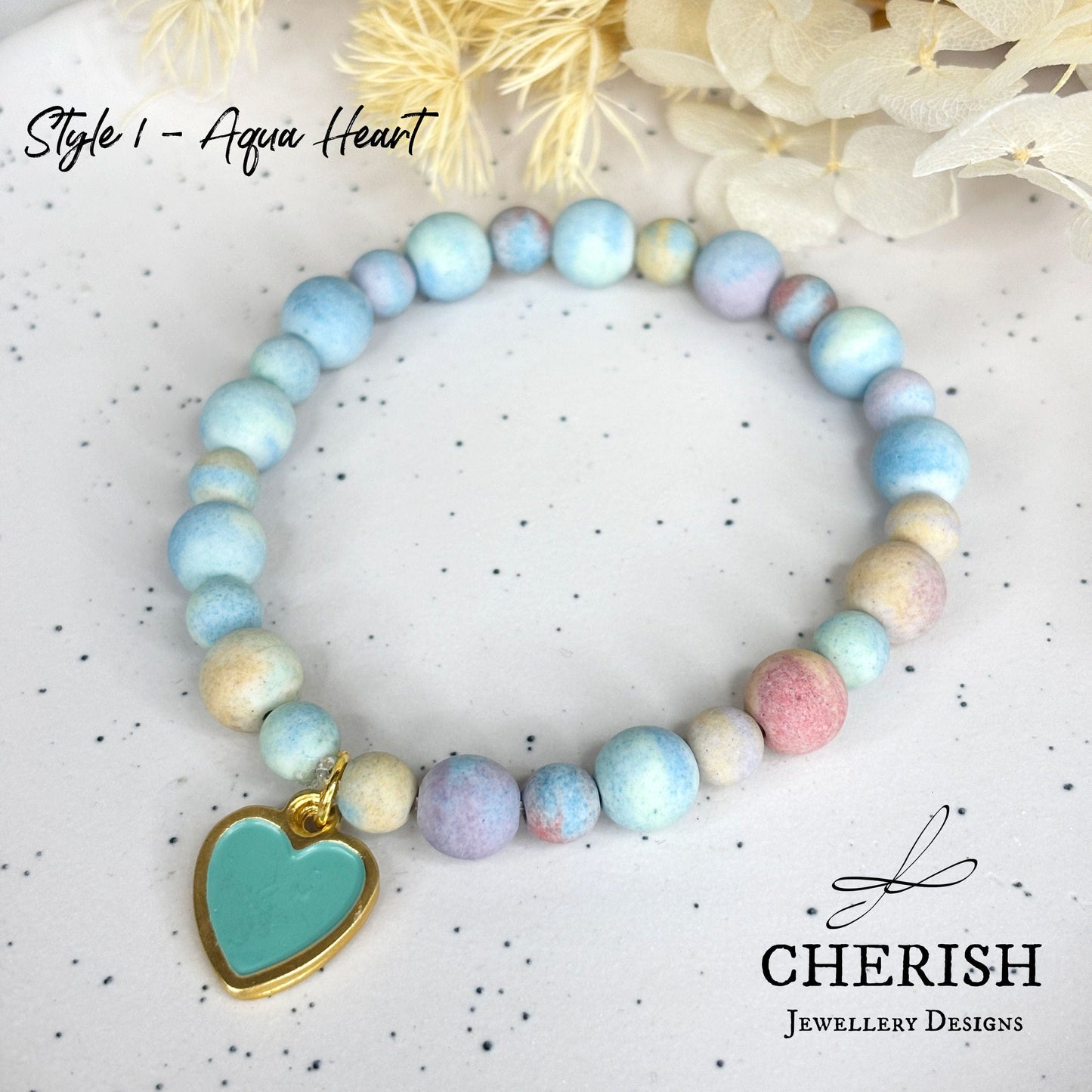 Anastasia - Enamel Heart Bracelet