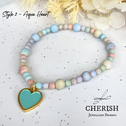 Anastasia - Enamel Heart Bracelet