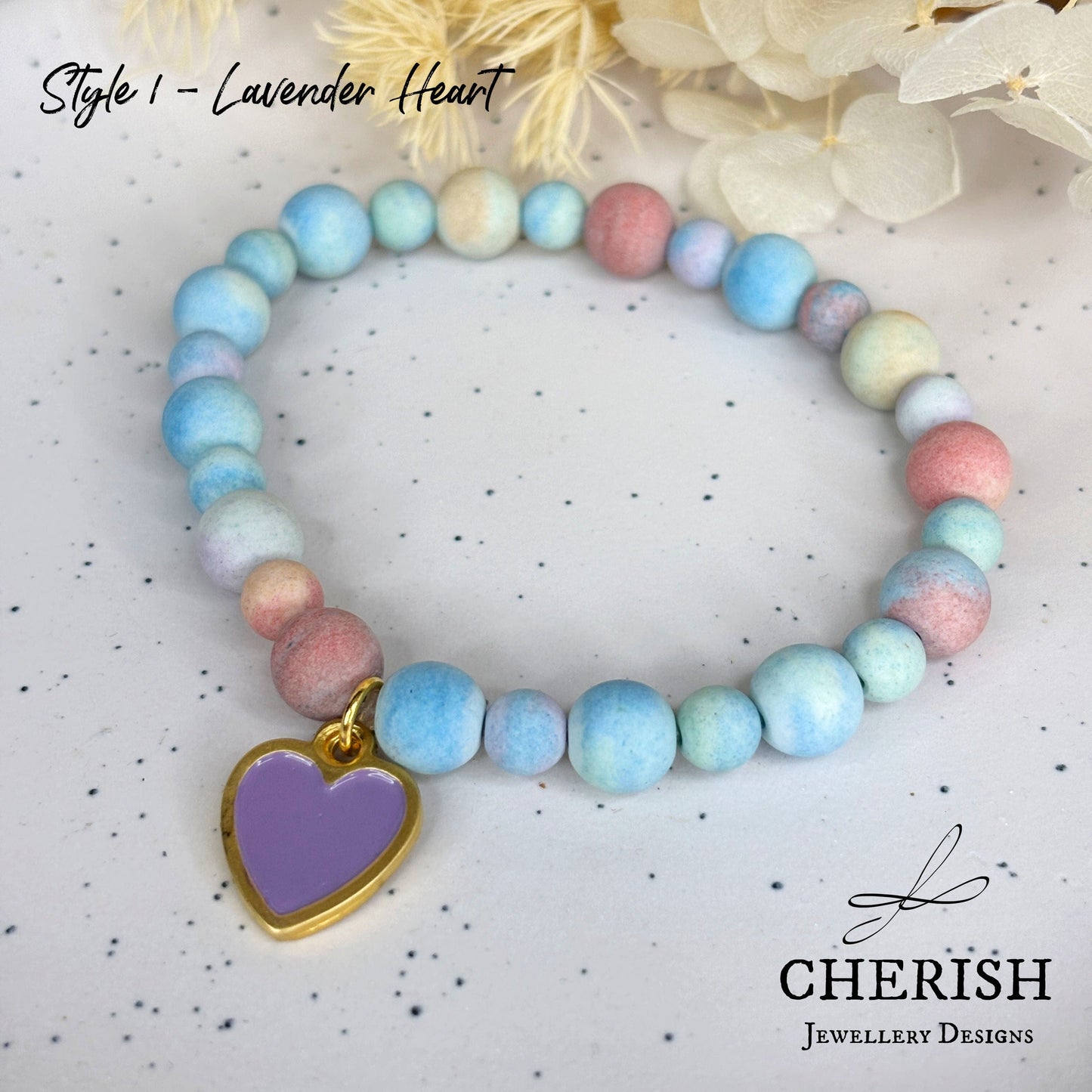 Anastasia - Enamel Heart Bracelet