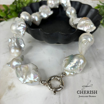 Aurora Baroque Pearl Necklace