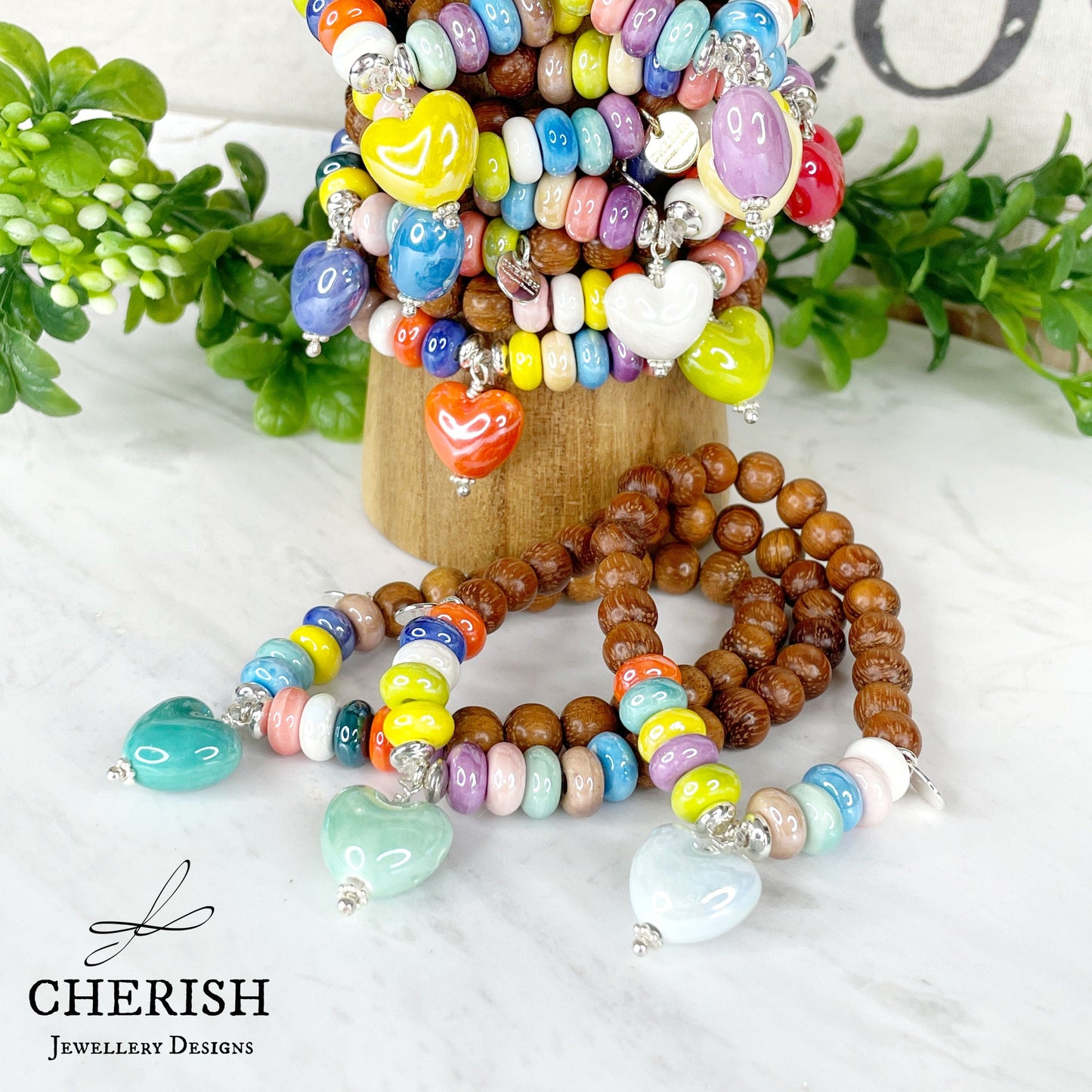 Aya Rainbow Porcelain Bracelets - 10 colours