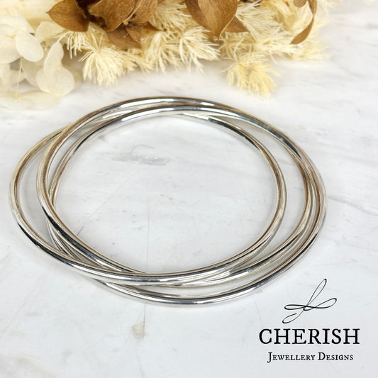 Intertwined Russian Bangles - large size