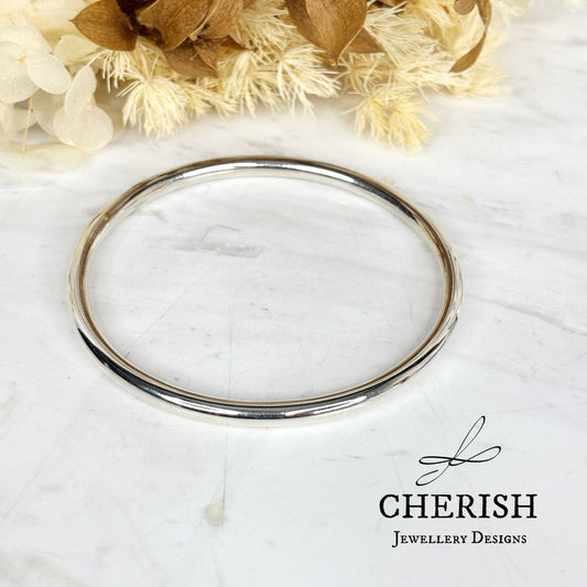 Thin Round Bangle - large size
