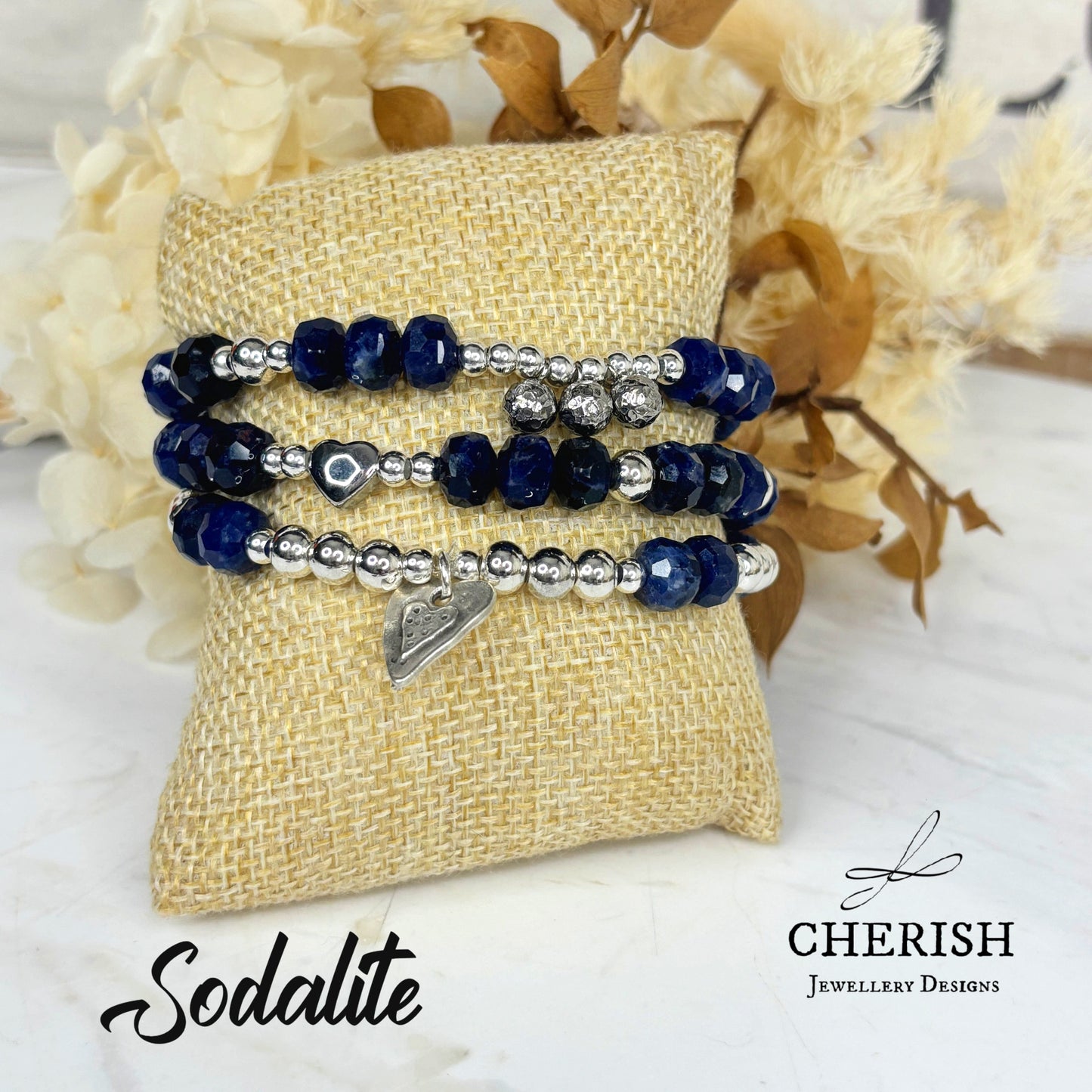 Gemma Gemstone Bracelets - Sodalite