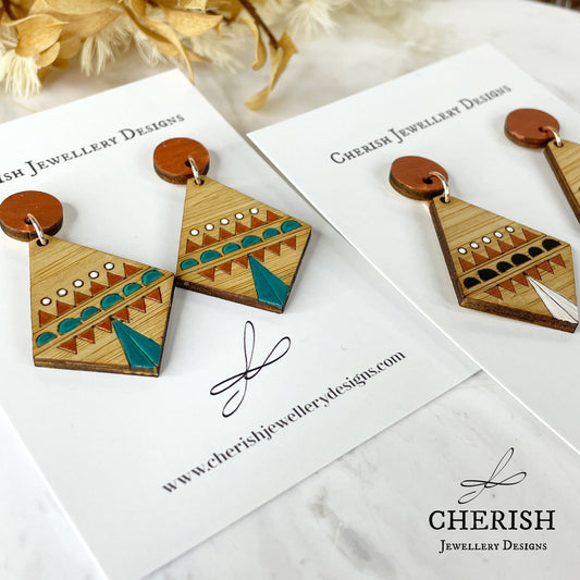 Chantico Aztec earrings
