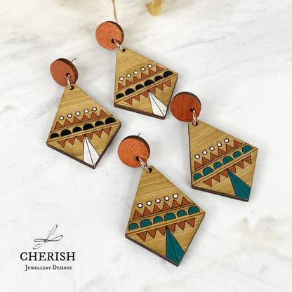 Chantico Aztec earrings