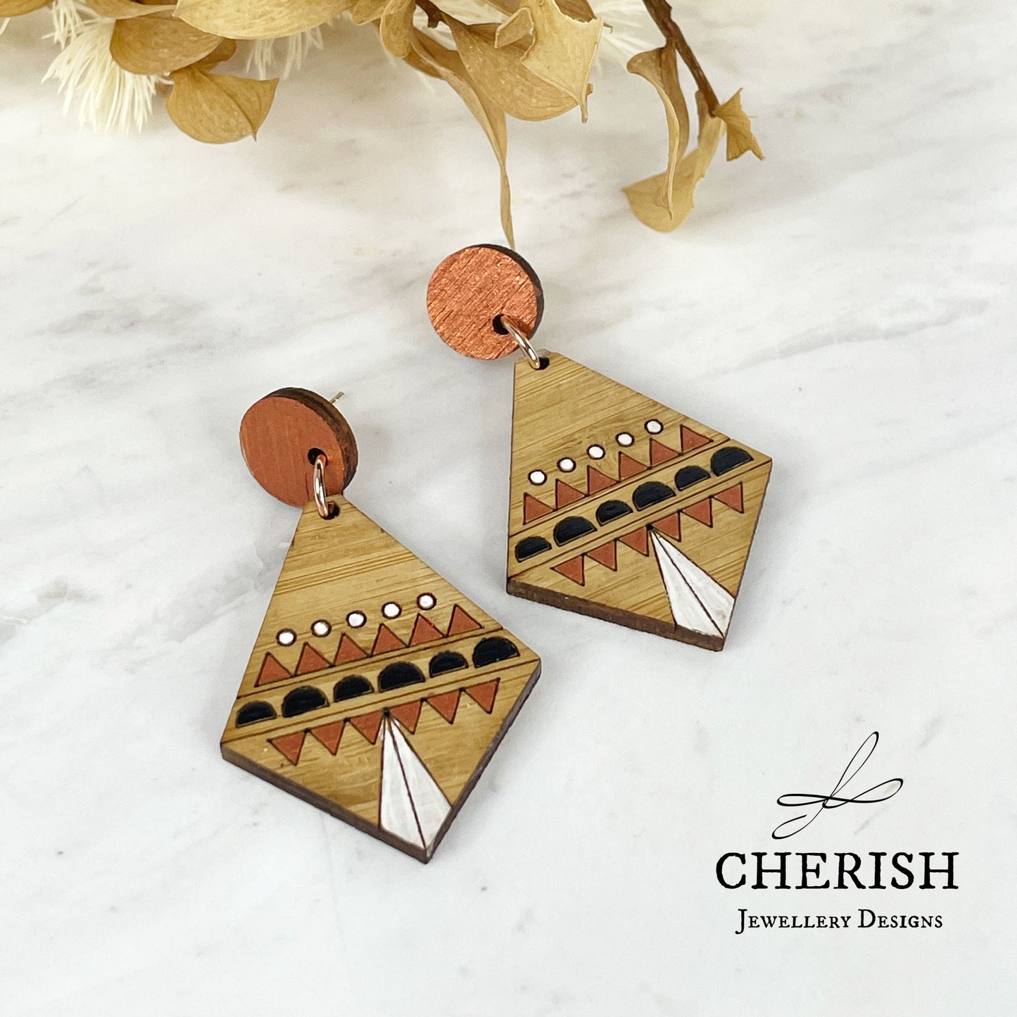 Chantico Aztec earrings