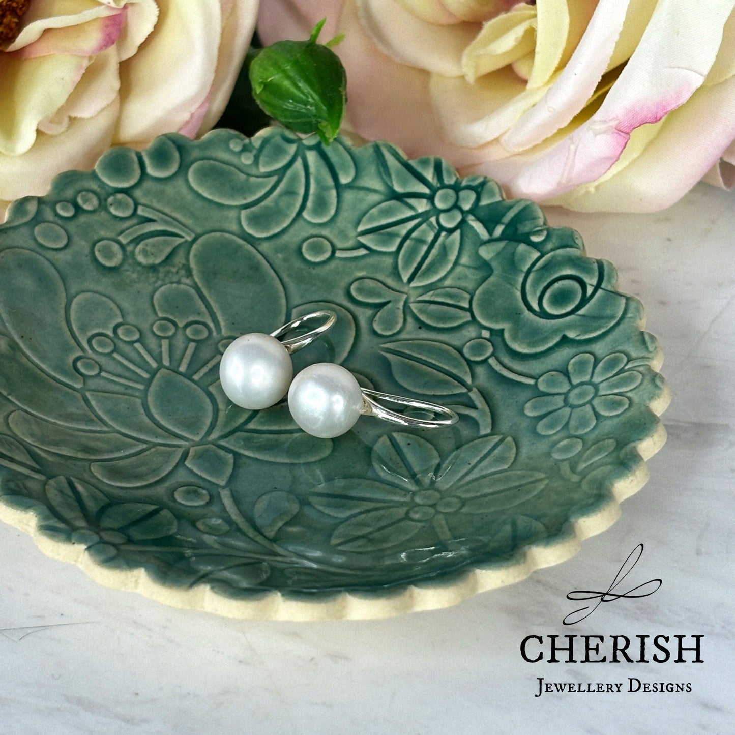 Chloe Pearl Drops - Gold or Silver