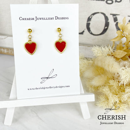 Colour my Heart Earrings - 4 colours