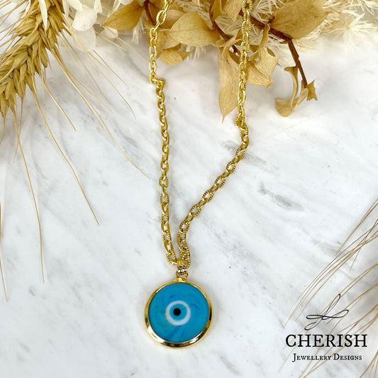 Evil Eye Chain Necklace - 3 colours
