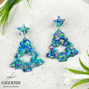 Fir Tree Christmas Earrings