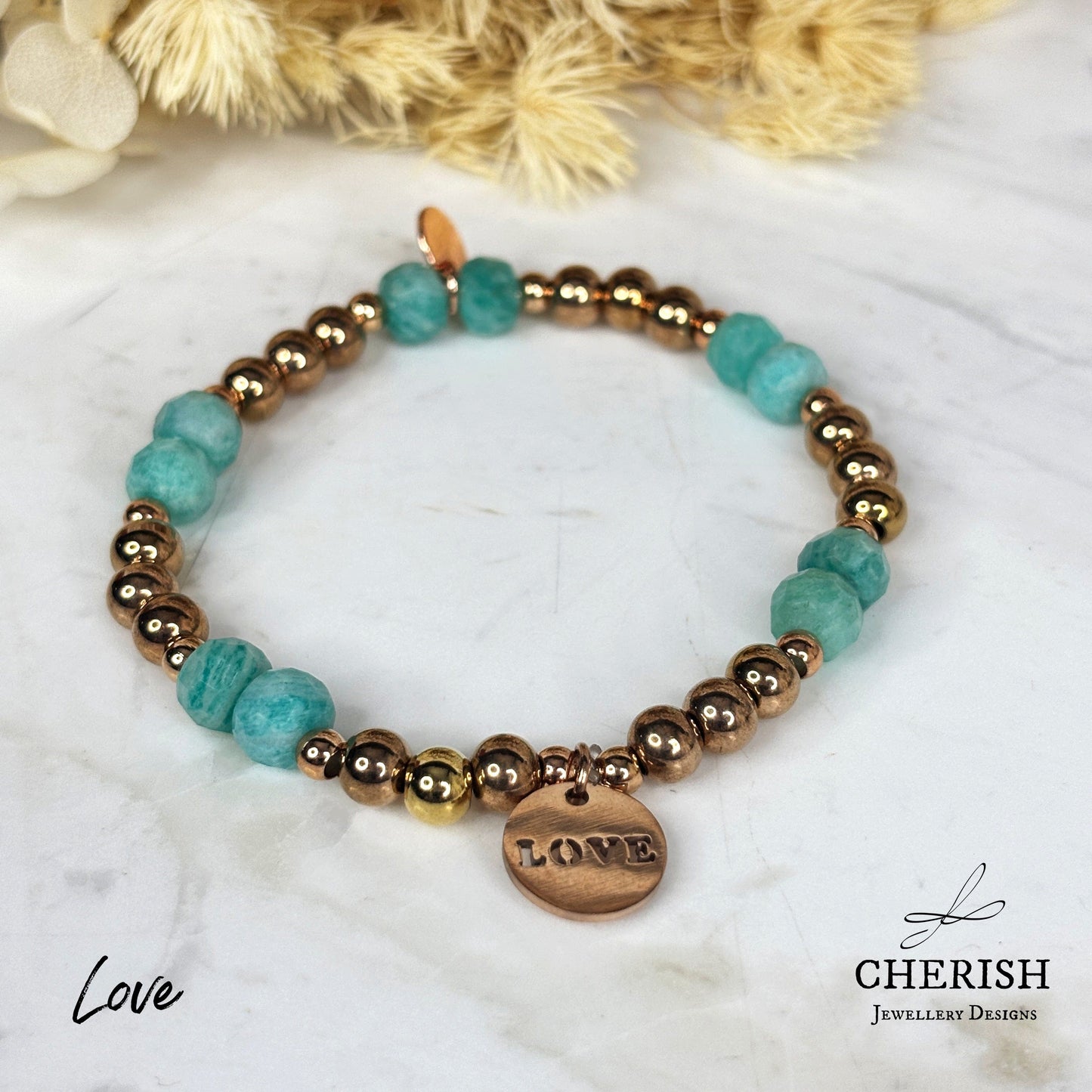 Gemma Gemstone Bracelets - Amazonite