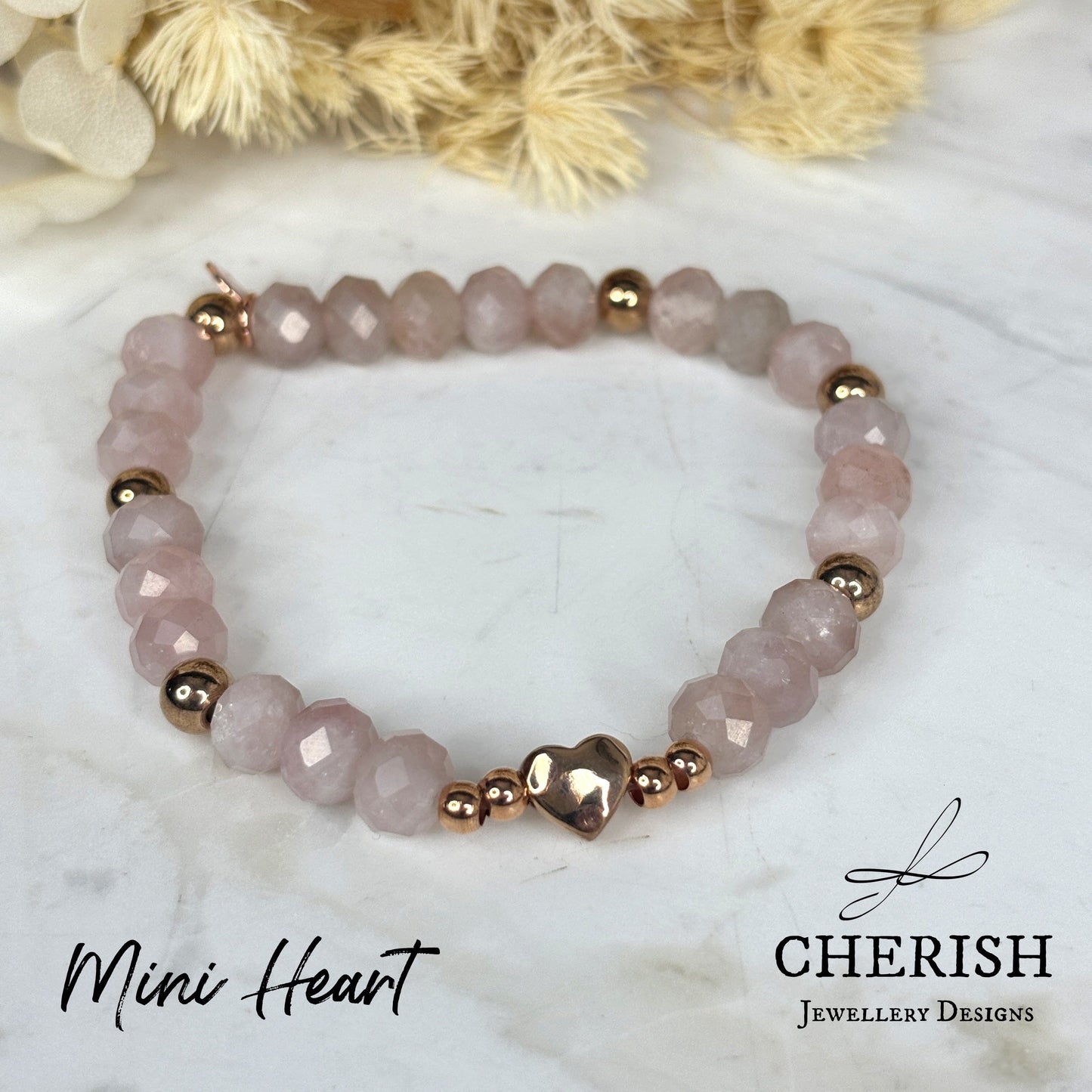 Gemma Gemstone Bracelets - Rose Quartz