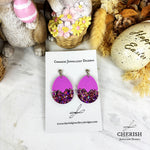 Glitter Cracked Easter Egg Earrings