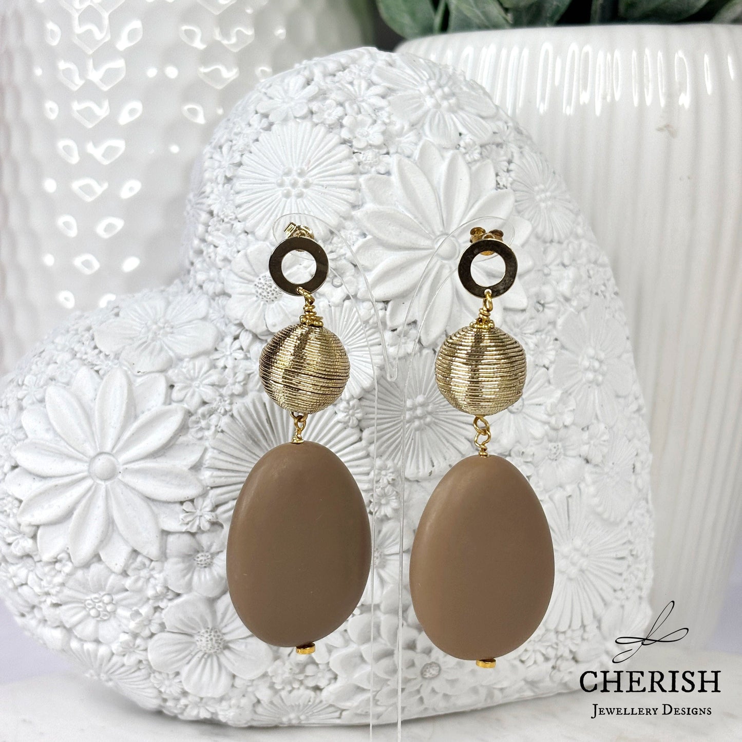 Grecian Resin Earrings
