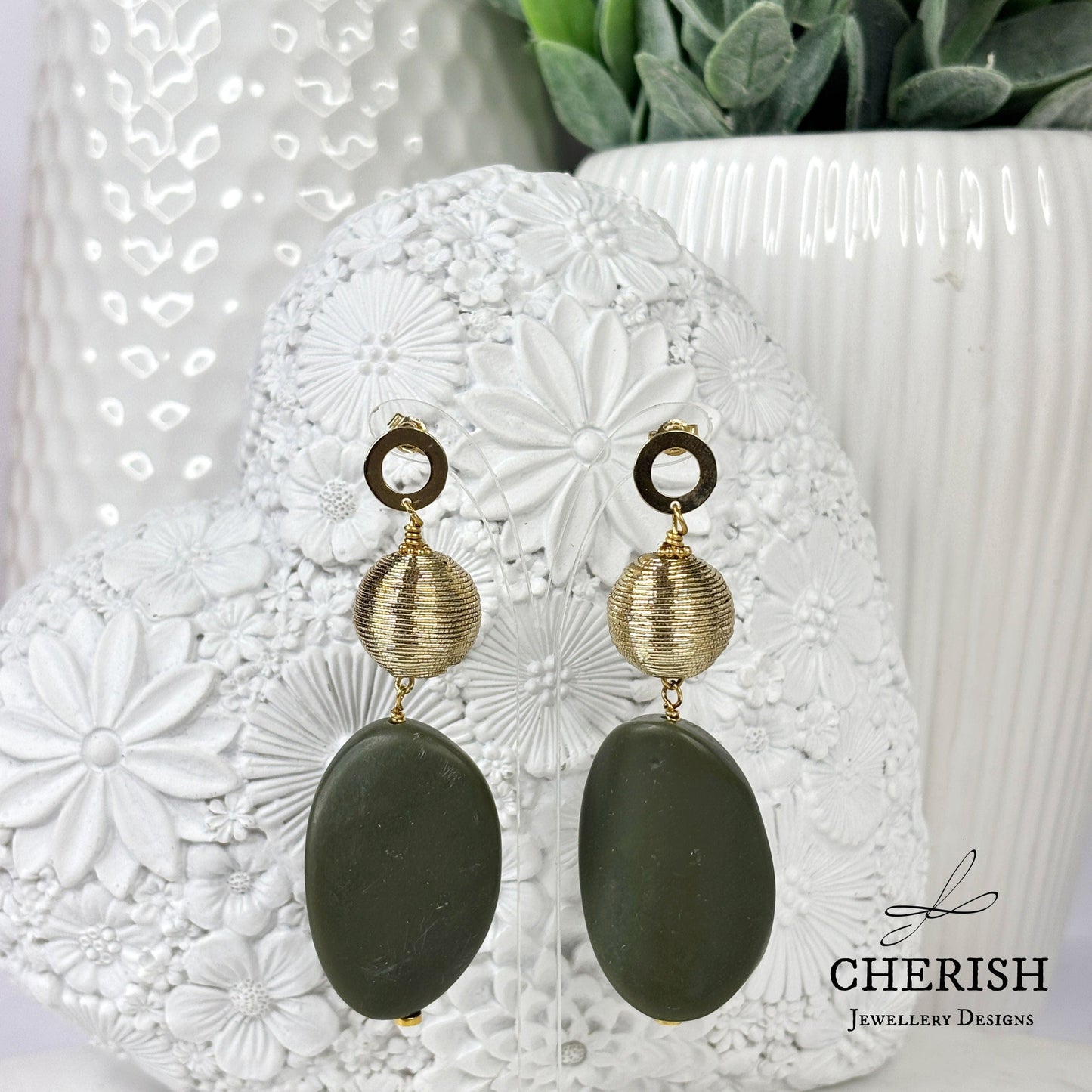 Grecian Resin Earrings