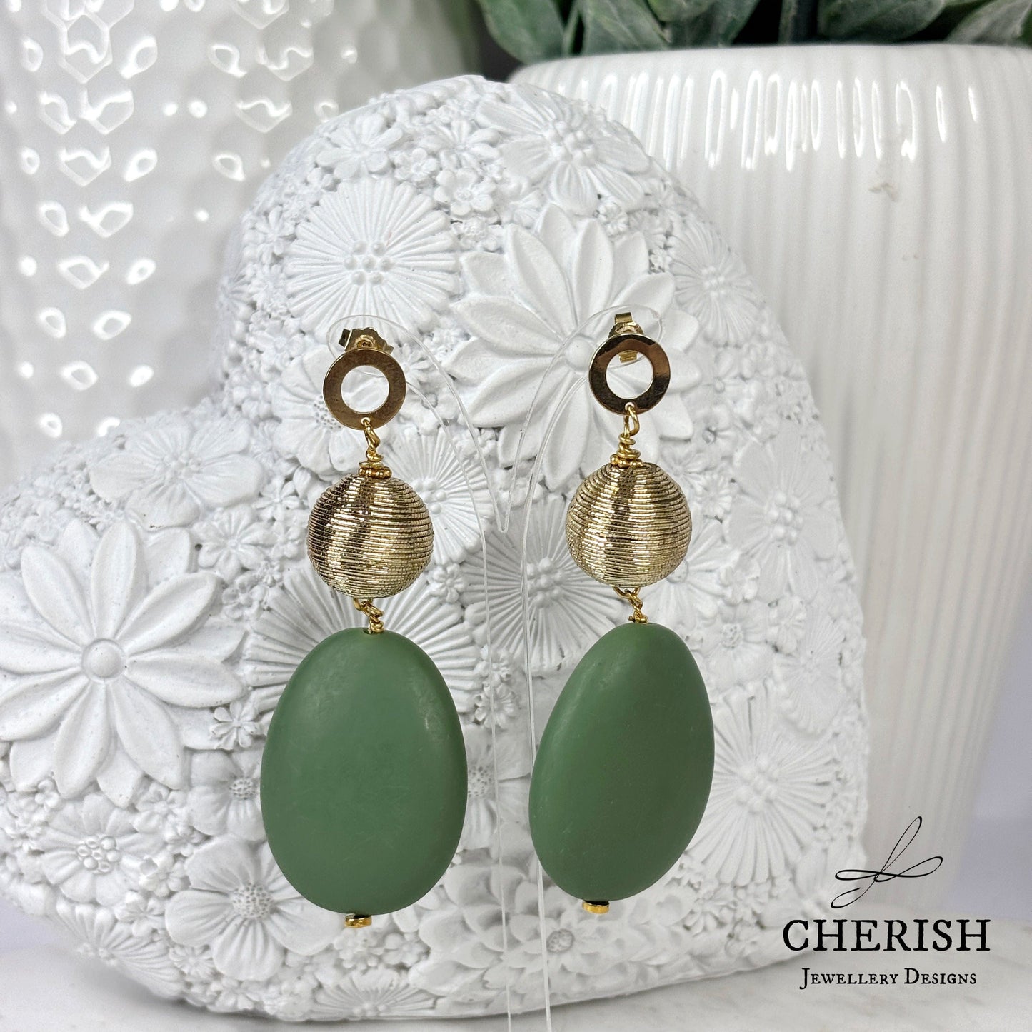 Grecian Resin Earrings