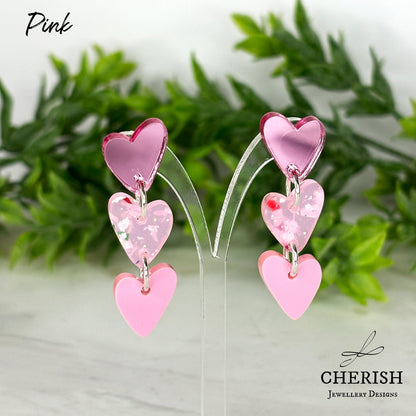 Triple your love Earrings large