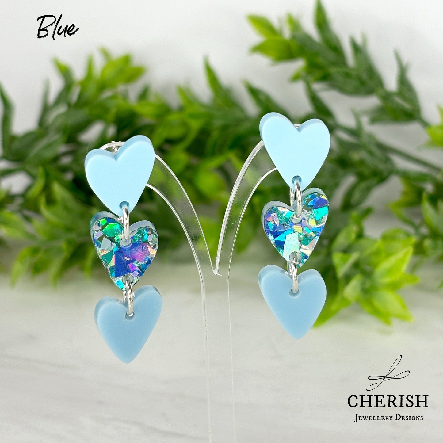 Triple your love Earrings large