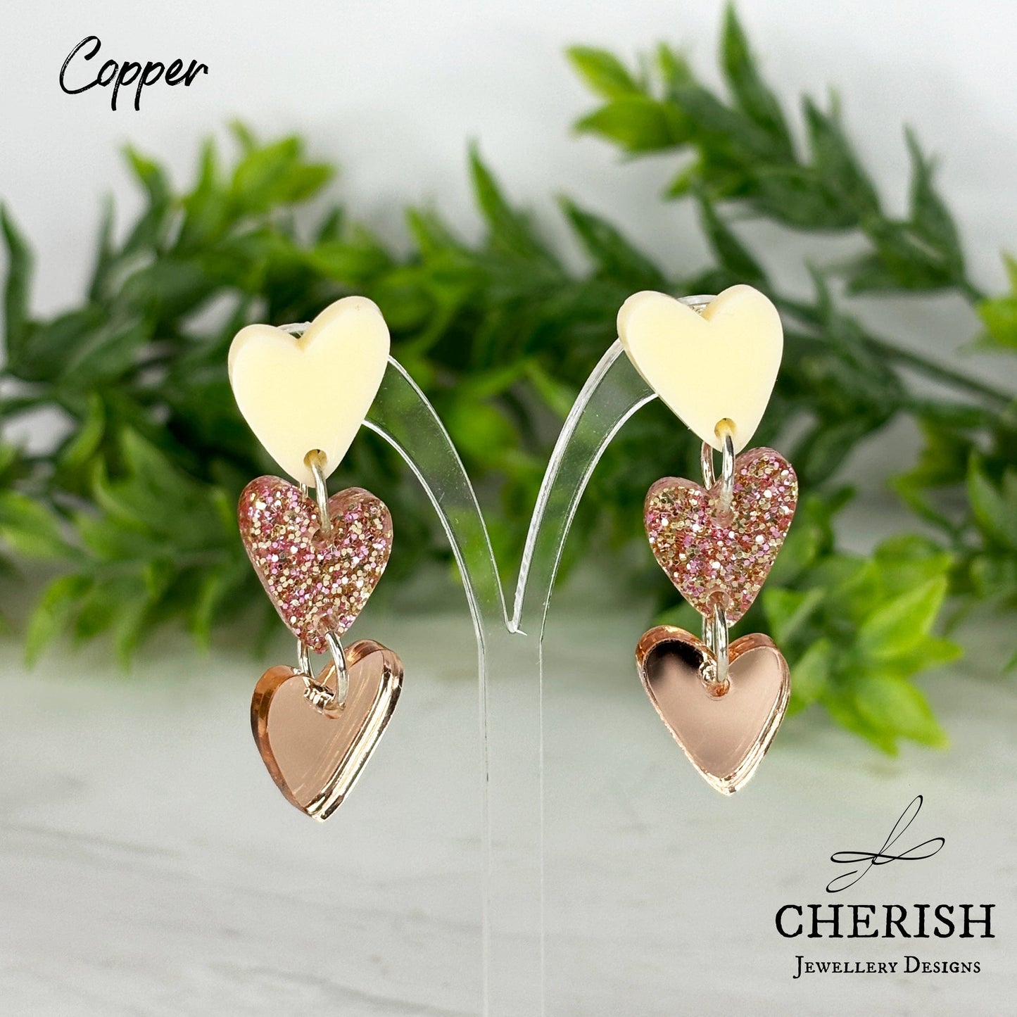 Triple your love Earrings large