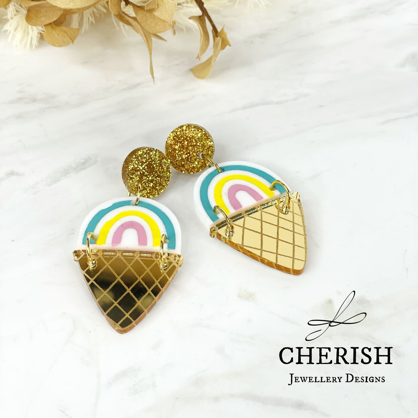 Ice-cream Rainbow drops