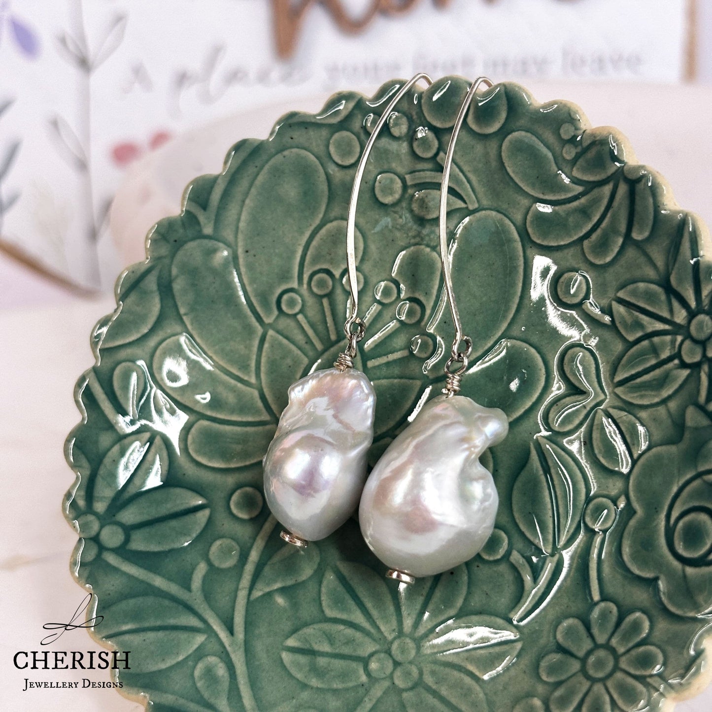 Isabella Baroque Pearl Marquise Earrings