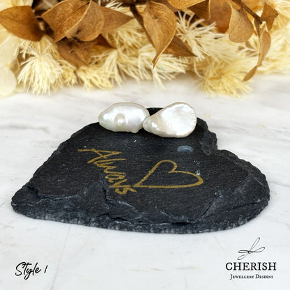 Keshi Pearl Studs