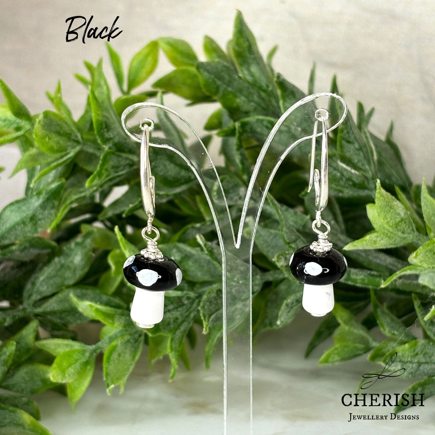 Mini Mushroom Earrings