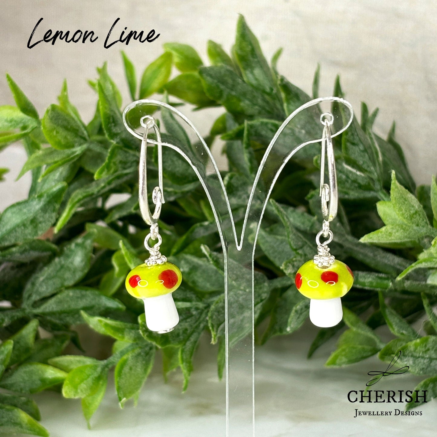 Mini Mushroom Earrings