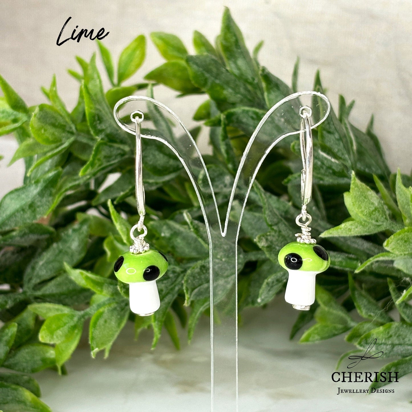 Mini Mushroom Earrings