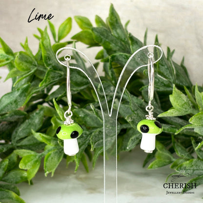 Mini Mushroom Earrings