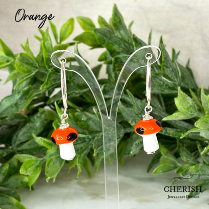 Mini Mushroom Earrings