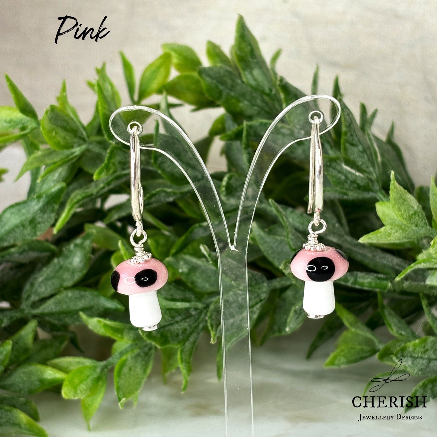 Mini Mushroom Earrings