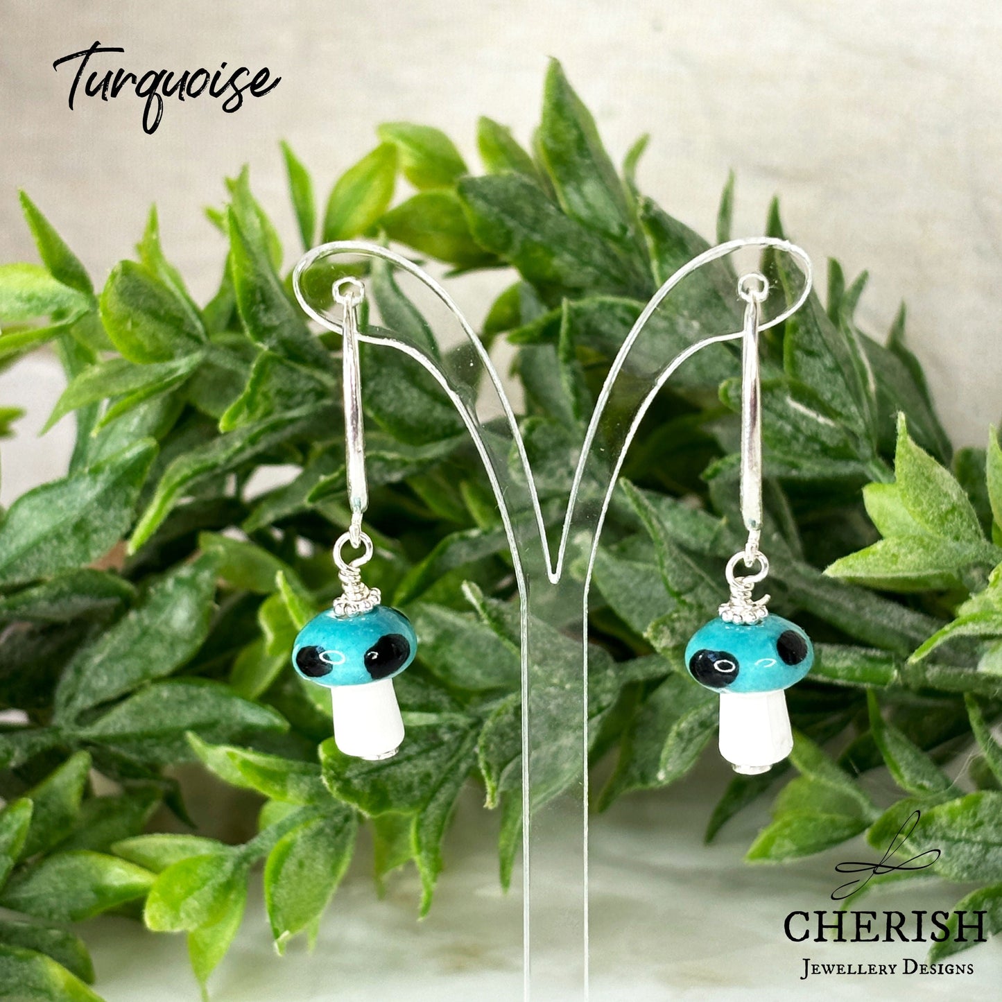 Mini Mushroom Earrings