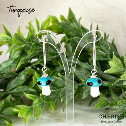 Mini Mushroom Earrings