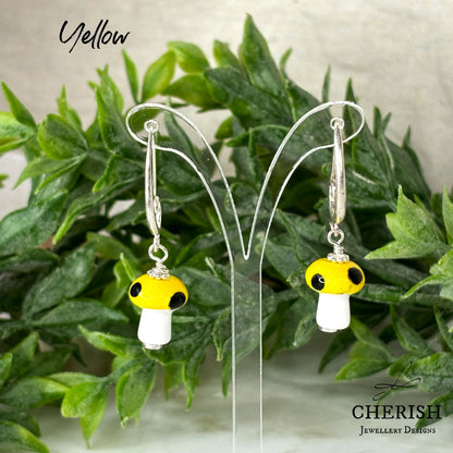 Mini Mushroom Earrings