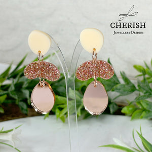 Organic pebble earrings