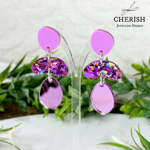 Organic pebble earrings