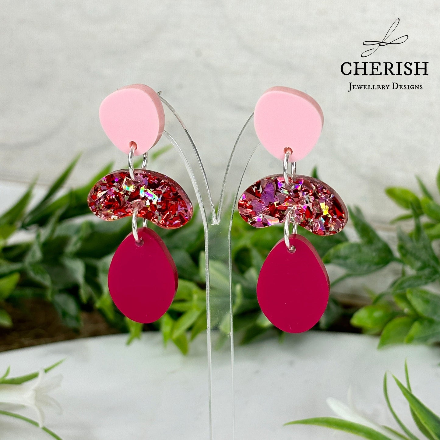 Organic pebble earrings