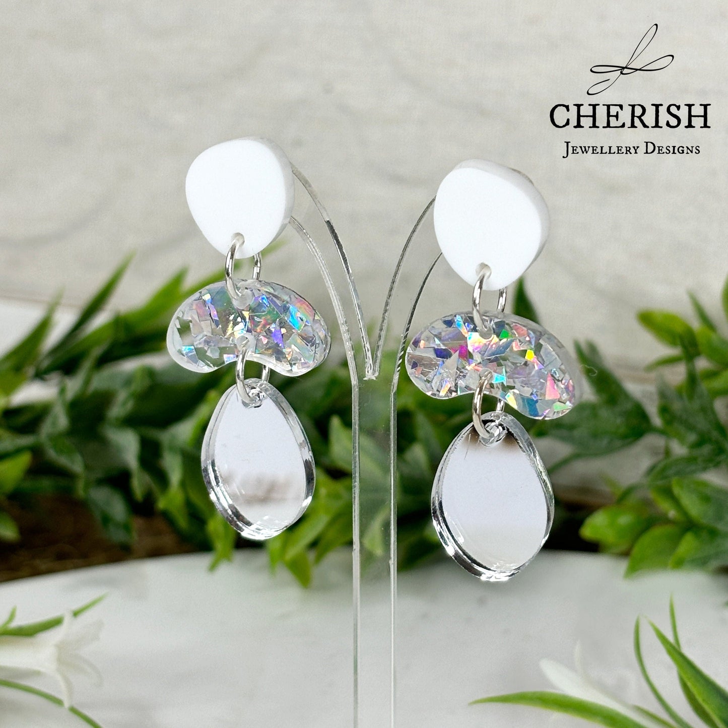 Organic pebble earrings