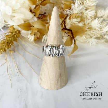 Little Logs Sterling Silver Ring