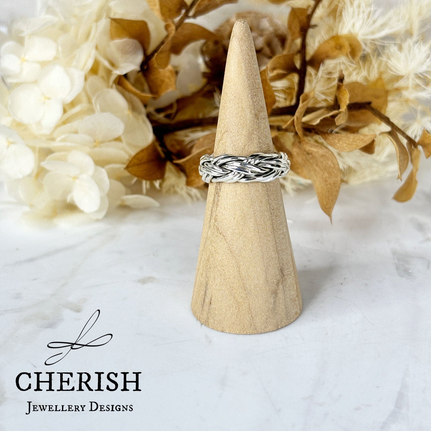 Braided Band Sterling Silver Ring