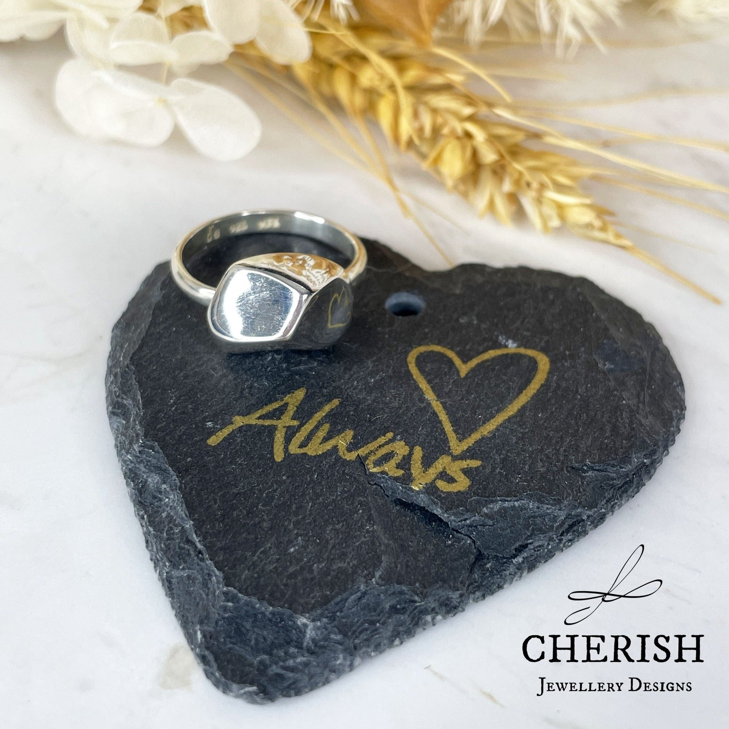 Organic Pebble Sterling Silver Ring